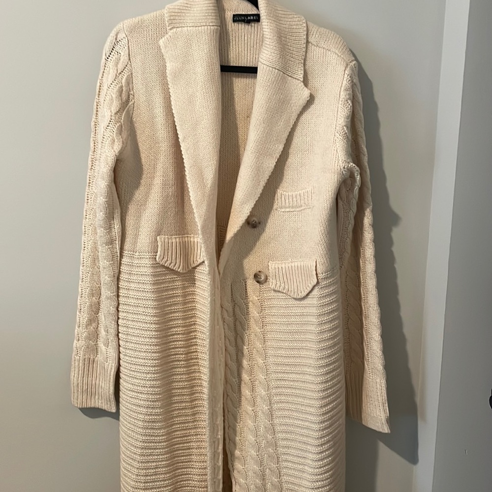 Long cardigan large size never been used